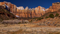 Court of the Patriarchs In Zion NP Utah.