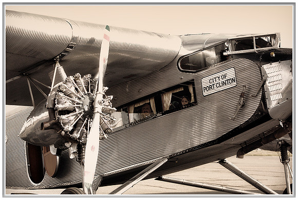 Old Ford Tri Engine Plane at Sac Executive Airport
