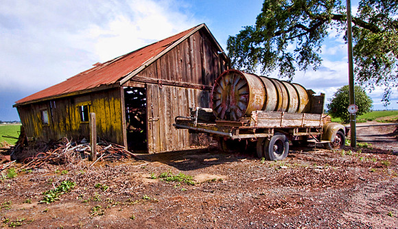 Old Machine Shop on a  Farm in Yolo County
