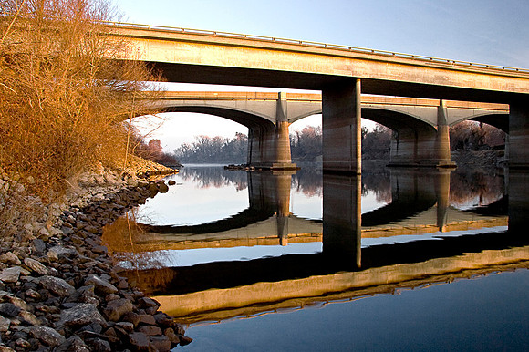 16th street Bridge at Sunrise Looking north